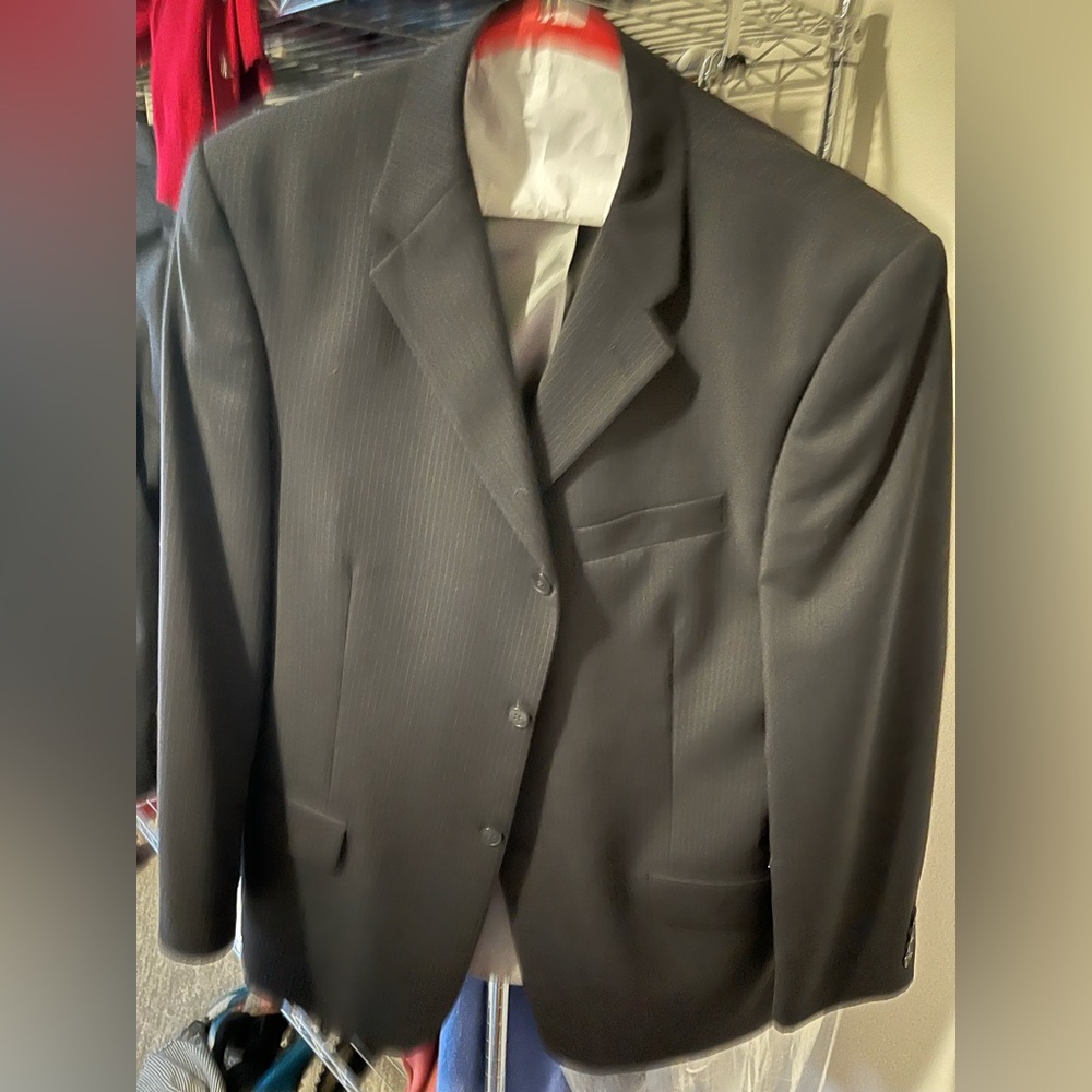 Pinstripe Black Blazer
